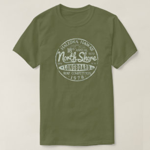 Retro Hawaii North Shore Longboard   Obscure       T-Shirt