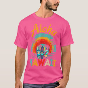 Retro Hawaiian Surfboard Aloha Hawaii Island Surfe T-Shirt