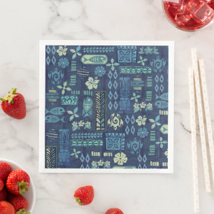Retro Hawaiian Tiki Napkin