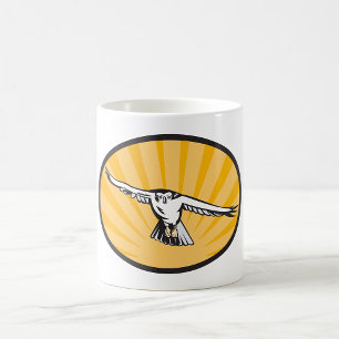 Retro Hawk Flying Coffee Mug