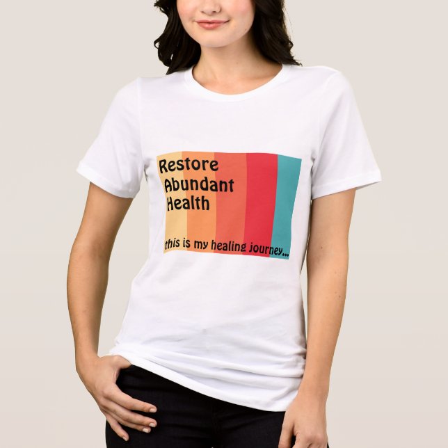 Retro Healing Journey  Tri-Blend Shirt (Front)