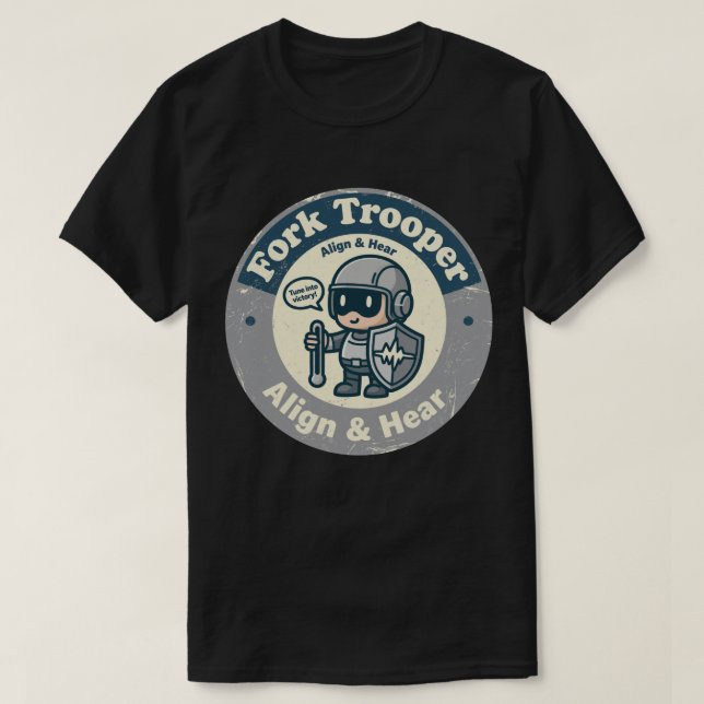 Retro Hearing Alignment Art T-Shirt (Design Front)