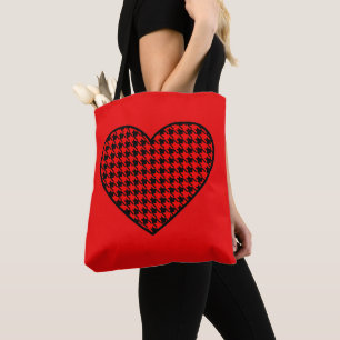 Retro  Heart Tote Bag