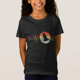 Retro Heartbeat Egyptian Fruit Bat Lifeline Vintag T-Shirt