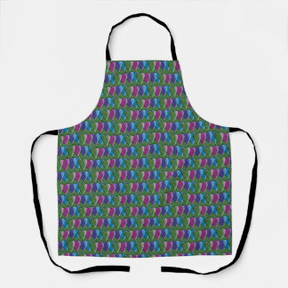 Retro Hearts Valentine's Day Pattern Apron