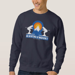 Retro Heavenly Mountain Ski Sunset T-Shirt Sweatshirt