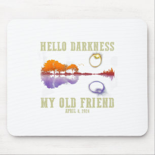 Retro Hello Darkness My Old Friend Funny Total Sol Mouse Mat