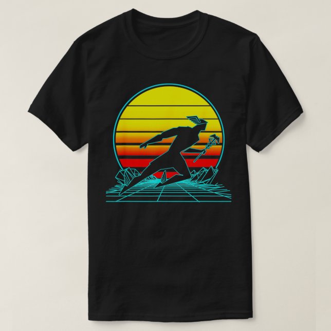 Retro Hermes God  T-Shirt (Design Front)
