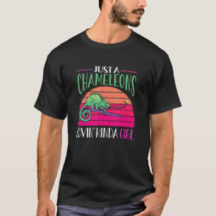 Retro Herpetologist Lizard Reptile Chameleon T-Shirt