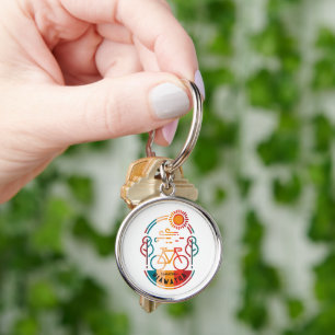Retro Hiawatha Bike Trail Key Ring