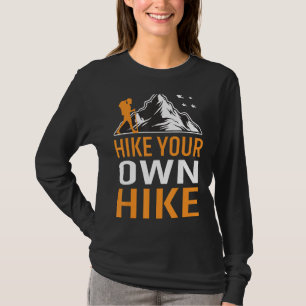 Retro Hiking Hiker On Rock Retro Sunset Mountain 3 T-Shirt