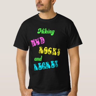 Retro Hiking Mud Rocks and Regret  T-Shirt