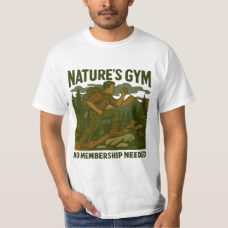 Retro Hiking & Outdoor Fitness T-Shirt