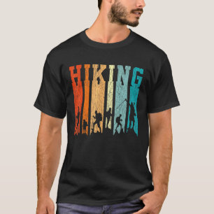 Retro Hiking Outdoors Hike Camp Mountain Camping H T-Shirt