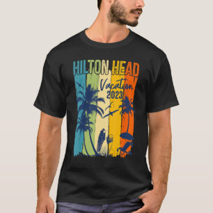 Retro Hilton Head 2023 Carolina Family Vacation Th T-Shirt