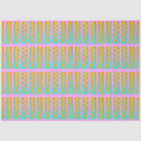 Retro Hip Mod Pop Striped Pattern Pink Orange Blue