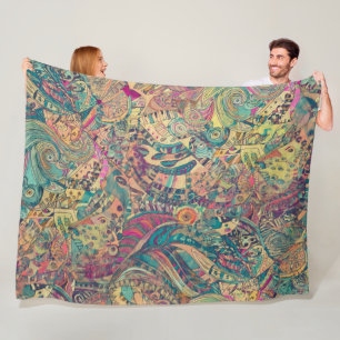 Retro Hippie: Colourful Mosiac Blanket
