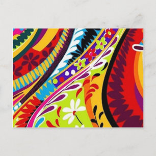 Retro Hippie Designs Postcard