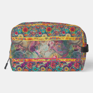 Retro Hippie: Floral Fantasy Toiletry Bag