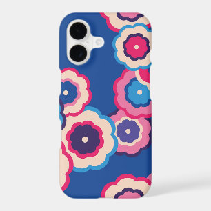 Retro hippie floral pattern