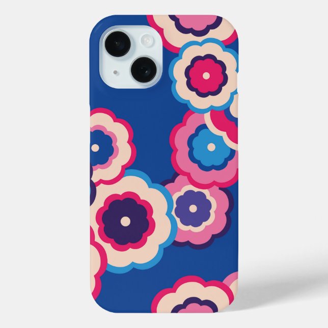 Retro hippie floral pattern Case-Mate iPhone case (Back)
