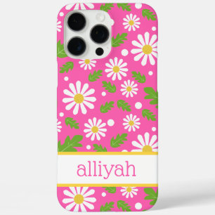 Retro Hippie Flowers Daisy Pattern iPhone 16 Pro Max Case