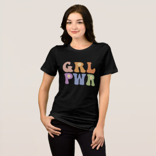 Retro Hippie Positive Quote  Tri-Blend Shirt