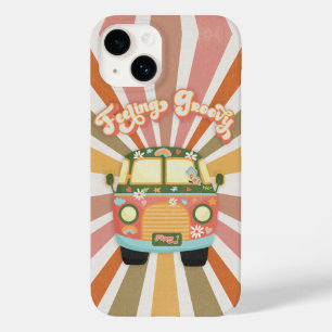 Retro Hippie Van 1960s 1970s Daisies Floral Case-Mate iPhone 14 Case
