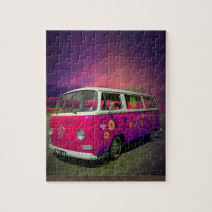 RETRO HIPPIE VAN JIGSAW PUZZLE