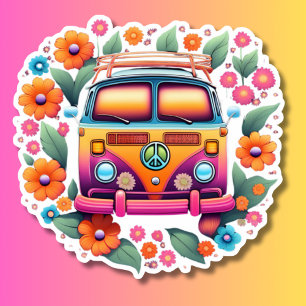 Retro Hippie Van Waterproof