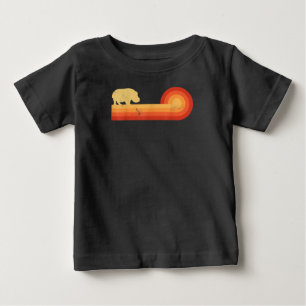 Retro Hippopotamus 60s 70s Hippo Baby T-Shirt