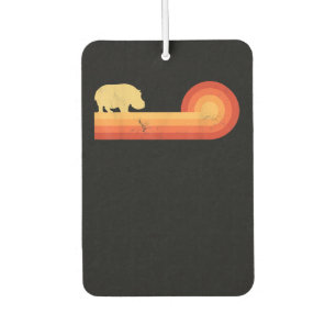 Retro Hippopotamus 60s 70s Hippo Car Air Freshener