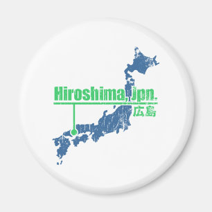 Retro Hiroshima Magnet