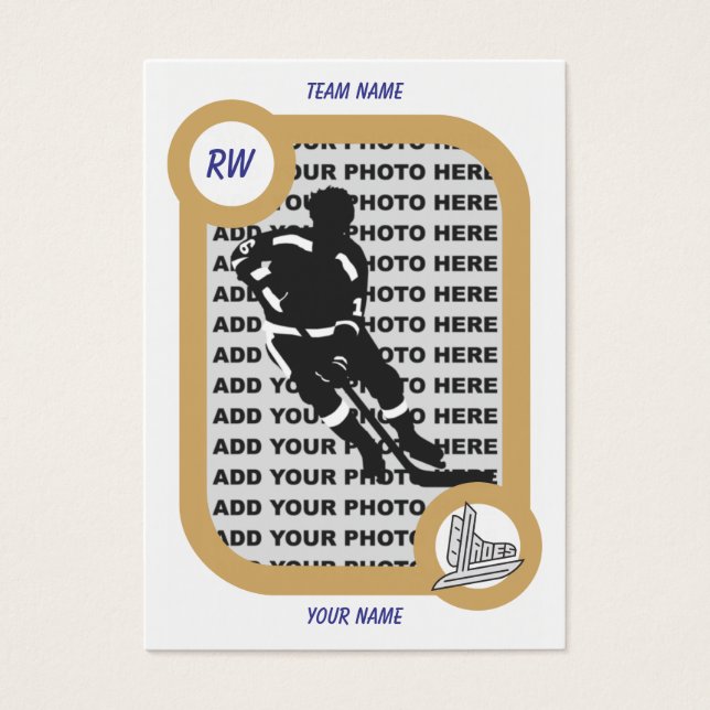 Retro Hockey Card (Front)