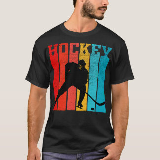 Retro Hockey Gift For Hockey Players Vintage T-Shirt