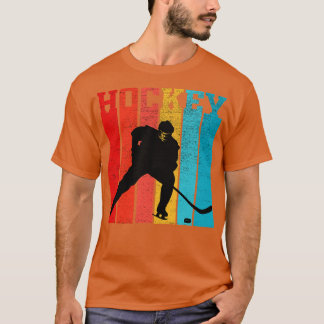 Retro Hockey Gift For Hockey Players Vintage T-Shirt