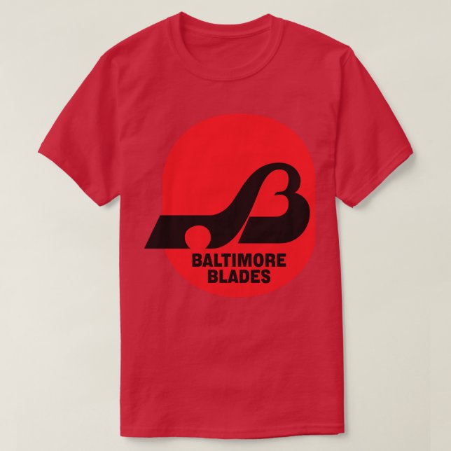 Retro Hockey WHA Baltimore Blades Hockey Team T-Shirt (Design Front)
