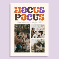 Retro Hocus Pocus Halloween Photo Collage