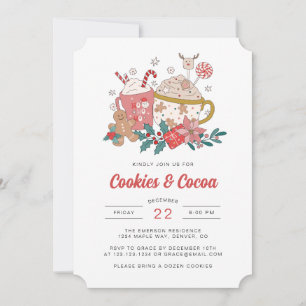 Retro Holiday Christmas Invitation