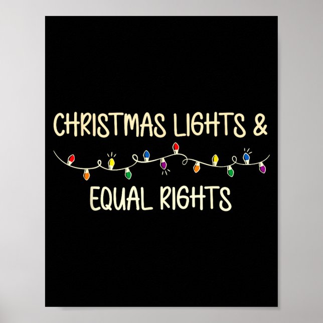 Retro Holiday Lights &amp; Reproductive Rights Xma Poster (Front)