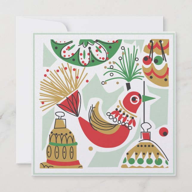 Retro Holiday Party Invitation (Front)