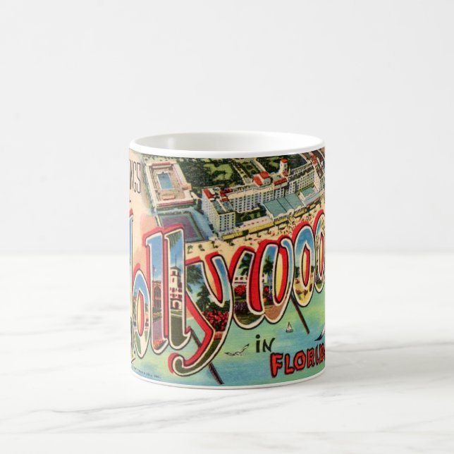 Retro Hollywood Florida Coffee Mug (Center)