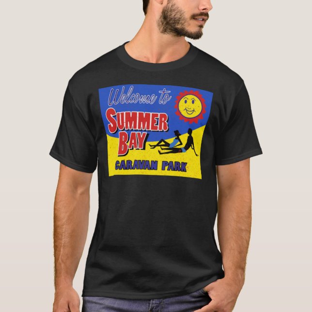 Retro Home And Away Summer Bay Caravan Park Classi T-Shirt (Front)