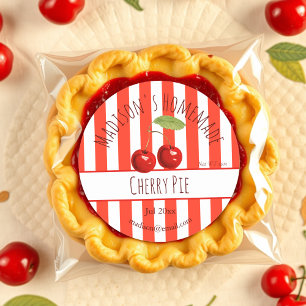Retro   Homemade Cherry Pie Labels