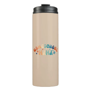 Retro Homeschool Mom Mama   Thermal Tumbler
