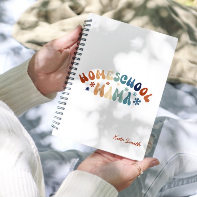 Retro Homeschool Mum Mama Personalised Planner (Creator Uploaded)