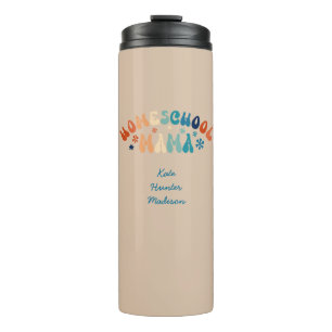 Retro Homeschool Mum Mama Personalised Thermal Tumbler