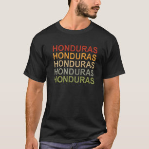 Retro Honduras Pride Honduras Vacation Travel Hond T-Shirt