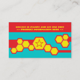 retro honeycomb punch card