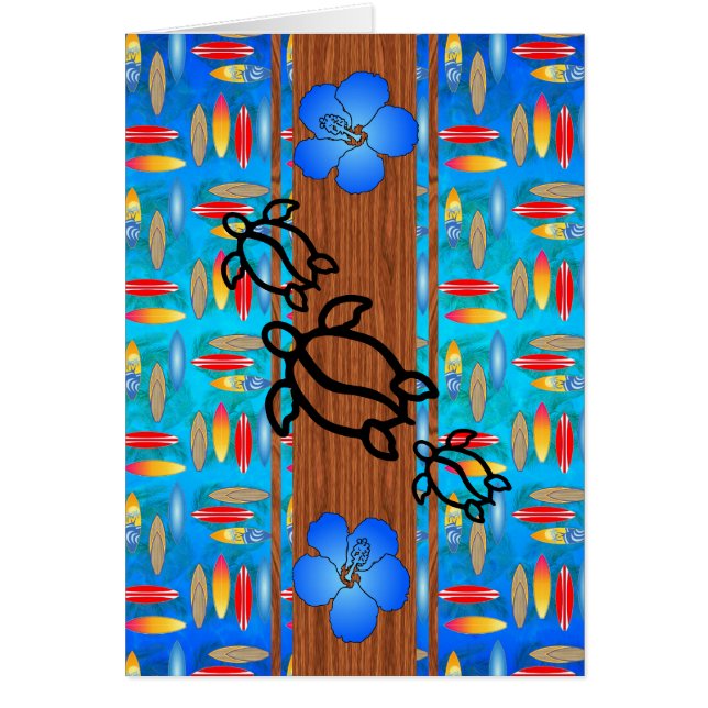 Retro Honu Surfboard (Front)